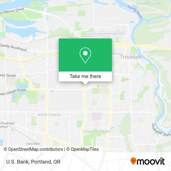 U.S. Bank map