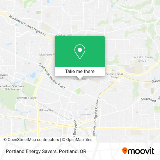 Portland Energy Savers map