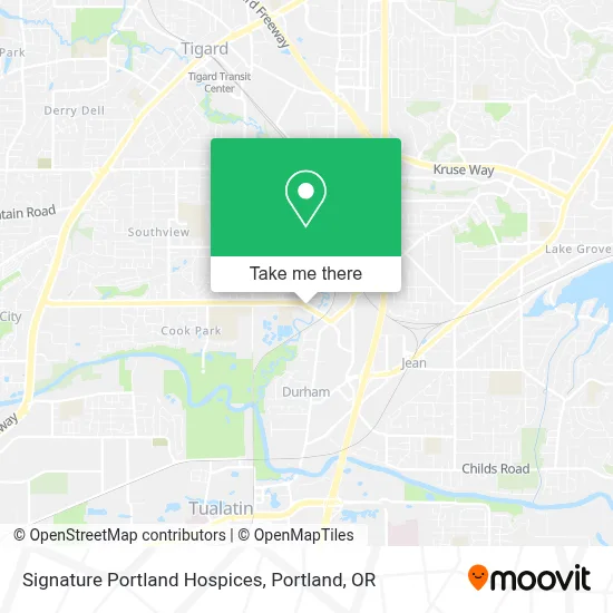 Signature Portland Hospices map