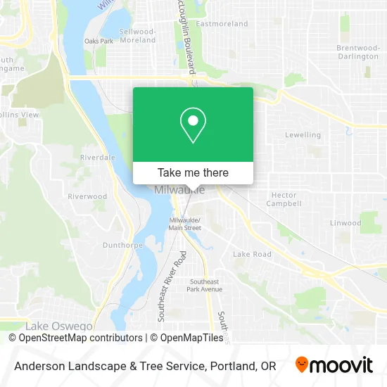 Anderson Landscape & Tree Service map