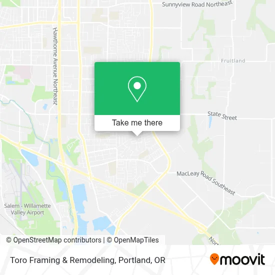 Toro Framing & Remodeling map