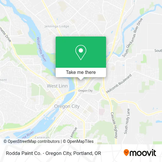 Rodda Paint Co. - Oregon City map