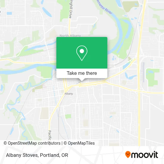 Albany Stoves map