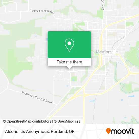 Alcoholics Anonymous map