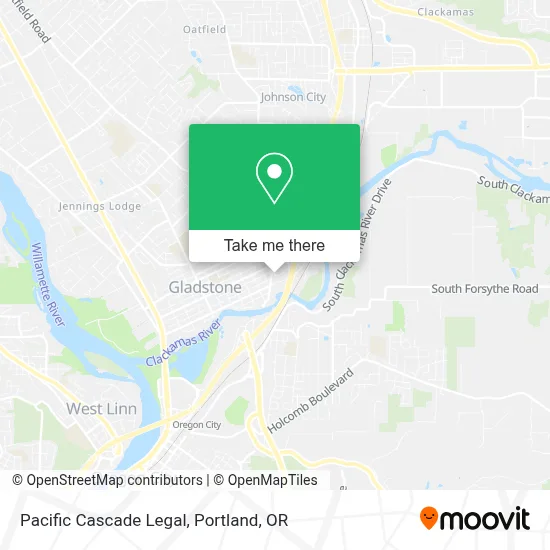 Pacific Cascade Legal map