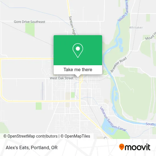 Alex's Eats map