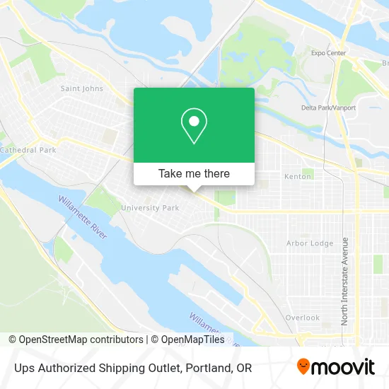 Ups Authorized Shipping Outlet map