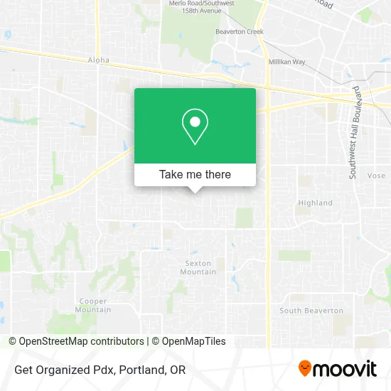 Get Organized Pdx map