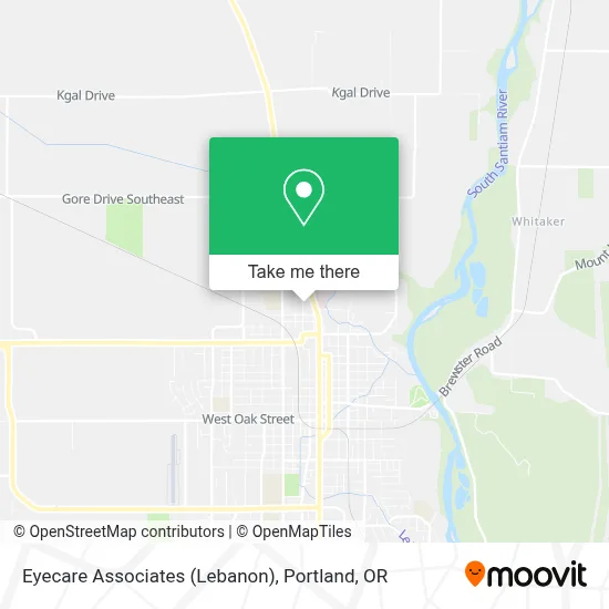 Eyecare Associates (Lebanon) map