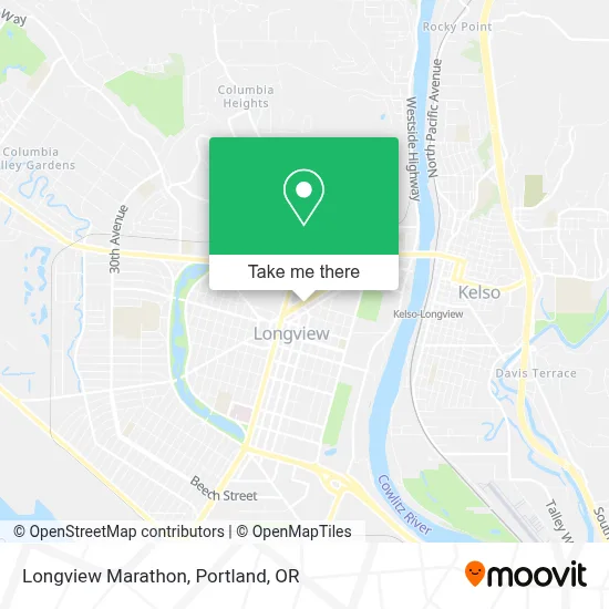 Longview Marathon map