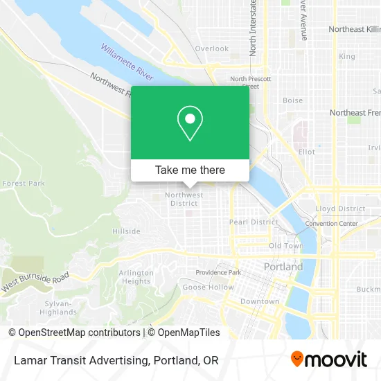 Lamar Transit Advertising map