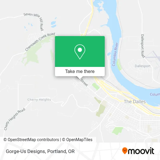 Gorge-Us Designs map