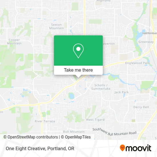 One Eight Creative map