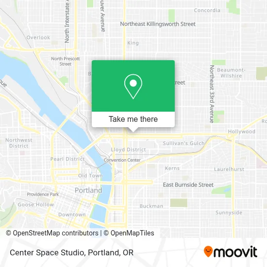 Center Space Studio map