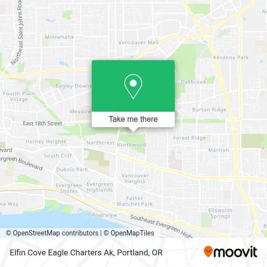 Elfin Cove Eagle Charters Ak map