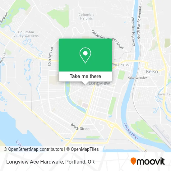 Longview Ace Hardware map