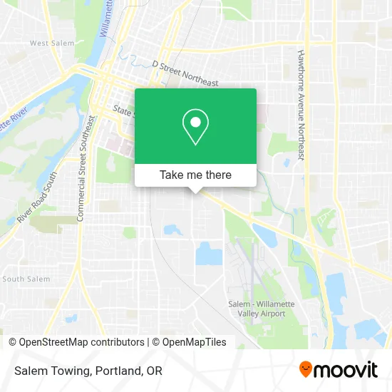 Salem Towing map