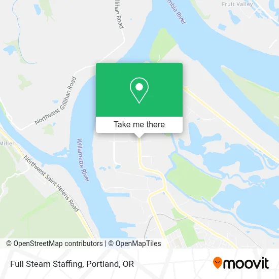 Full Steam Staffing map