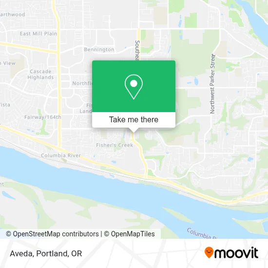Aveda map