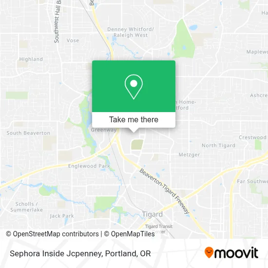Sephora Inside Jcpenney map