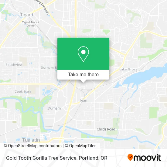 Gold Tooth Gorilla Tree Service map