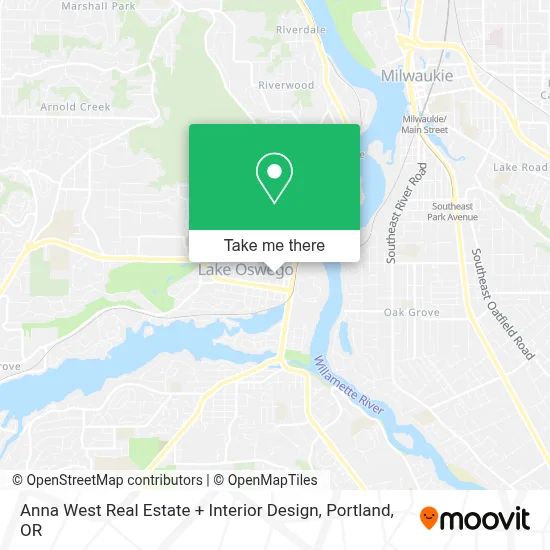 Anna West Real Estate + Interior Design map
