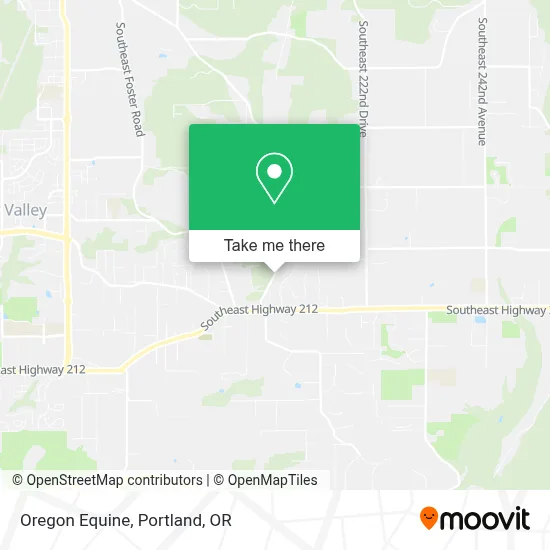 Oregon Equine map