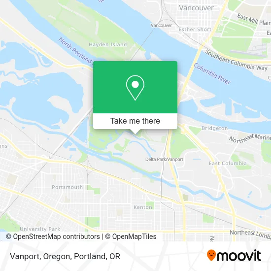 Vanport, Oregon map