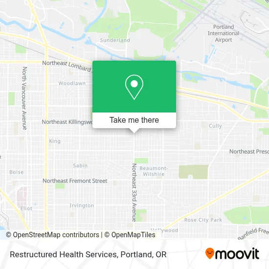 Restructured Health Services map