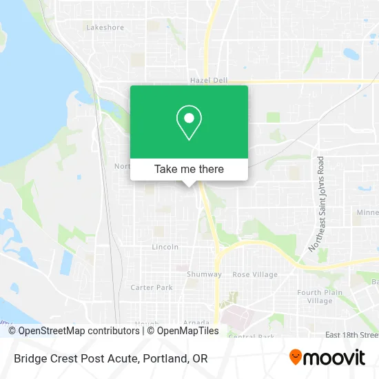 Bridge Crest Post Acute map