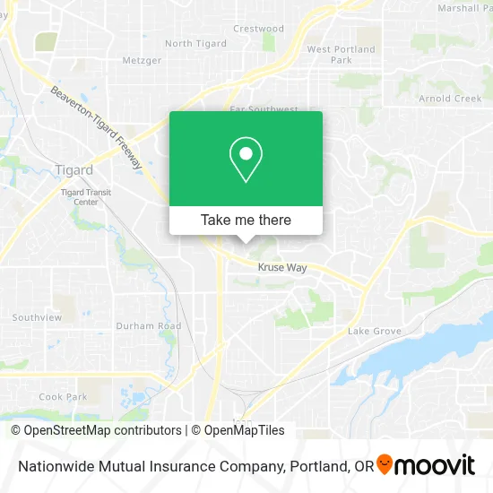 Nationwide Mutual Insurance Company map