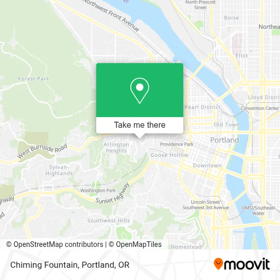 Chiming Fountain map