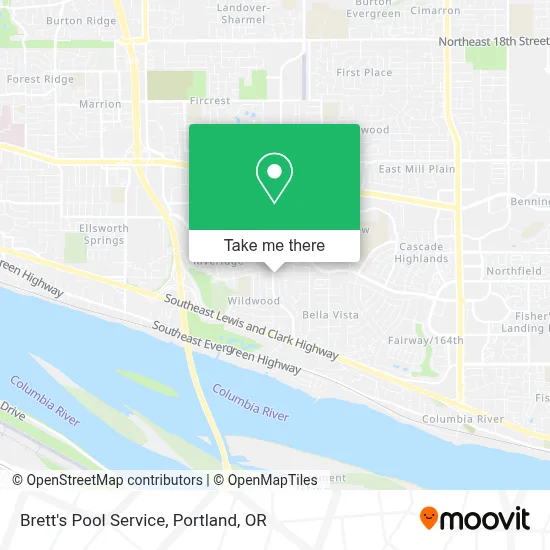 Brett's Pool Service map