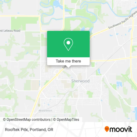 Rooftek Pdx map