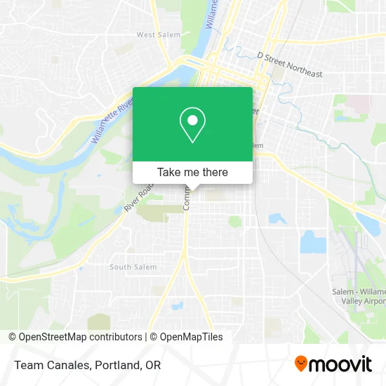 Team Canales map