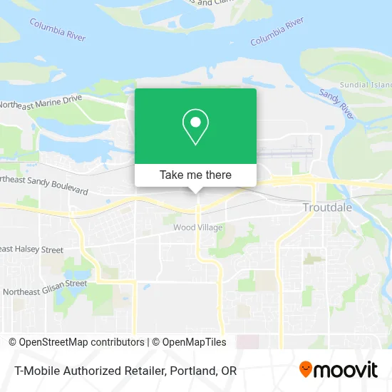 T-Mobile Authorized Retailer map