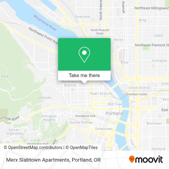 Merx Slabtown Apartments map