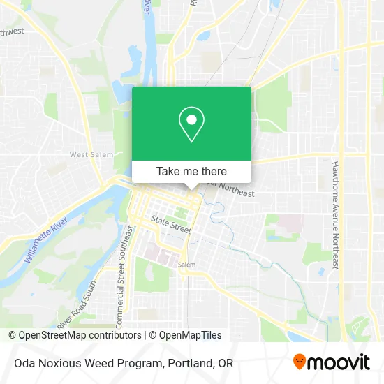 Oda Noxious Weed Program map