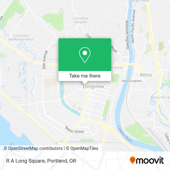 R A Long Square map