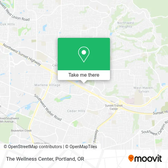 The Wellness Center map