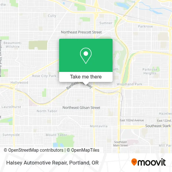 Halsey Automotive Repair map