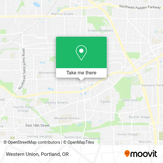Western Union map