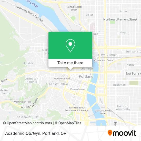 Academic Ob/Gyn map