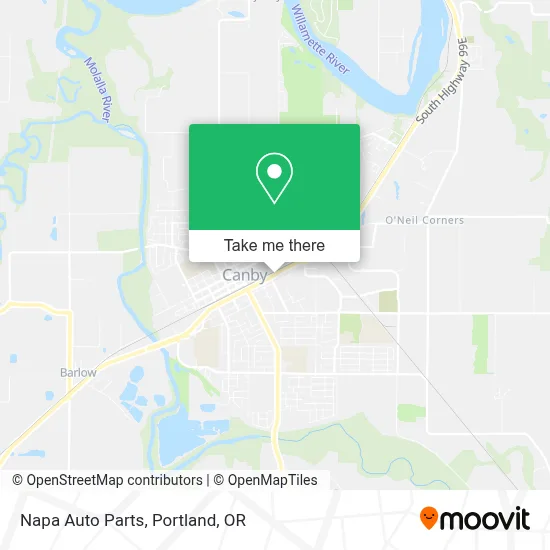 Napa Auto Parts map