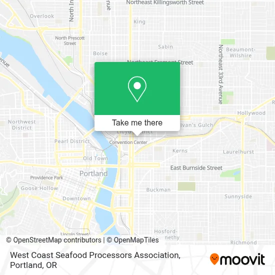 West Coast Seafood Processors Association map