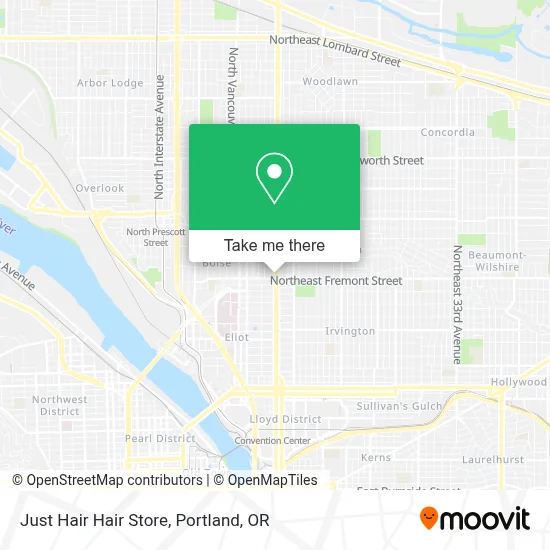 Just Hair Hair Store map