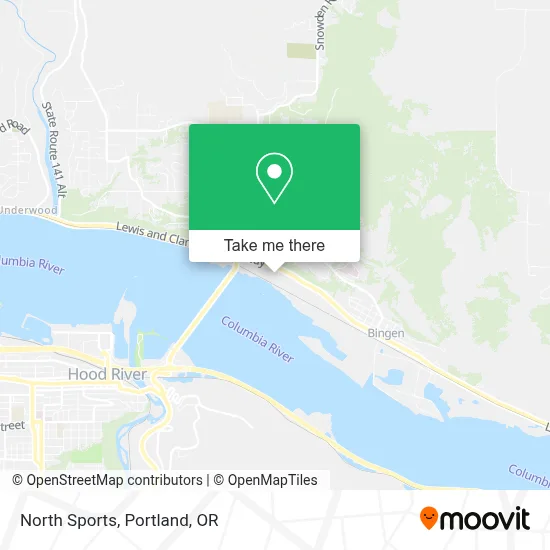 North Sports map