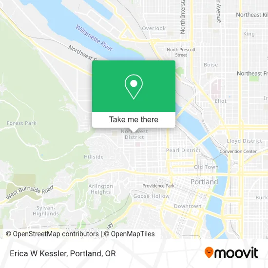 Erica W Kessler map