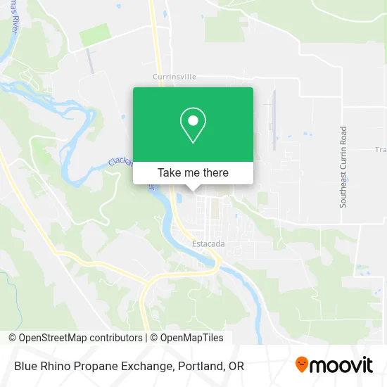 Blue Rhino Propane Exchange map