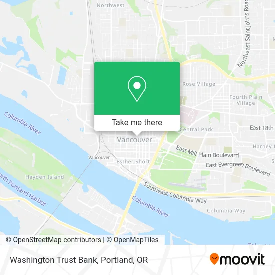 Washington Trust Bank map